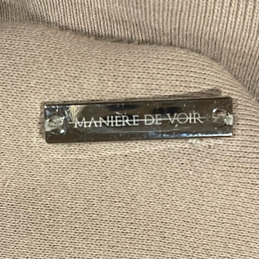 Maniere De Voir Heavyweight Hoodie and Sweatpants Set- Beige - Picture 13 of 15